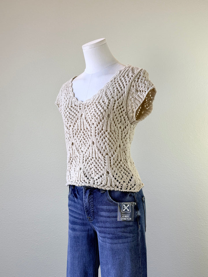 Kendra Crochet Top