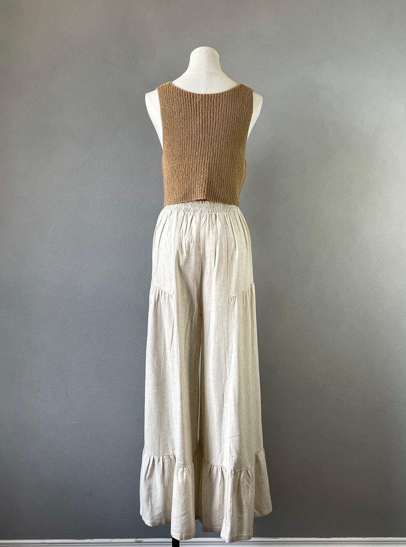 Linen Wide Leg Pant