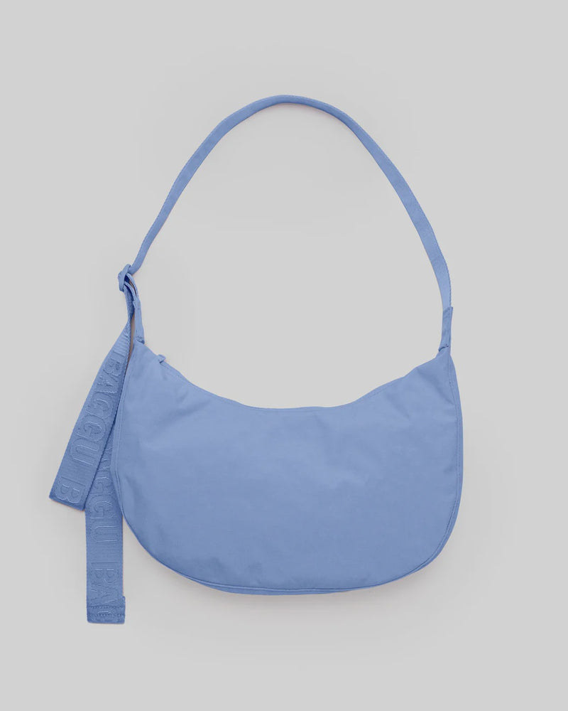 French Blue Medium Crescent Bag