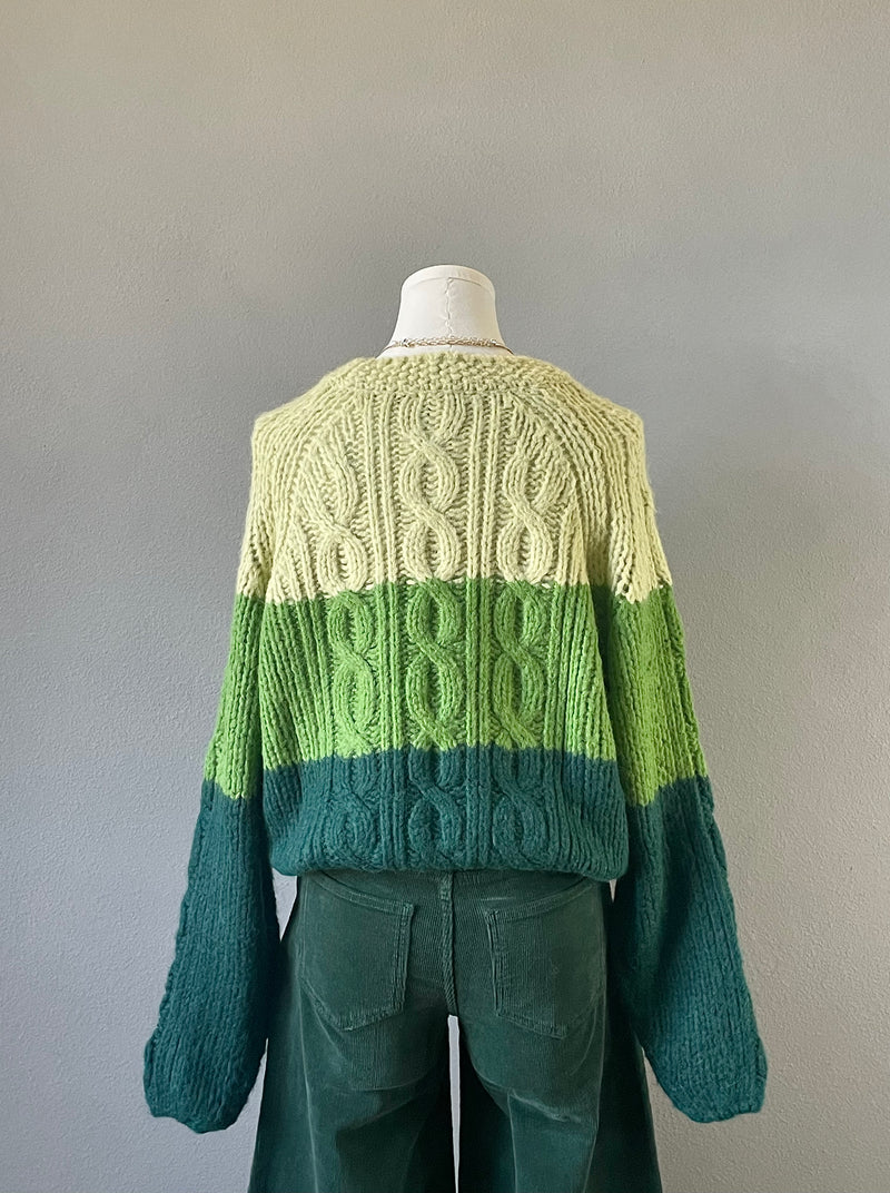 Mint Colorblock Sweater