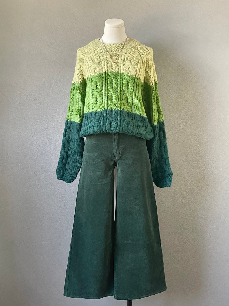 Mint Colorblock Sweater