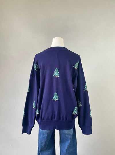 Navy Christmas Sweater