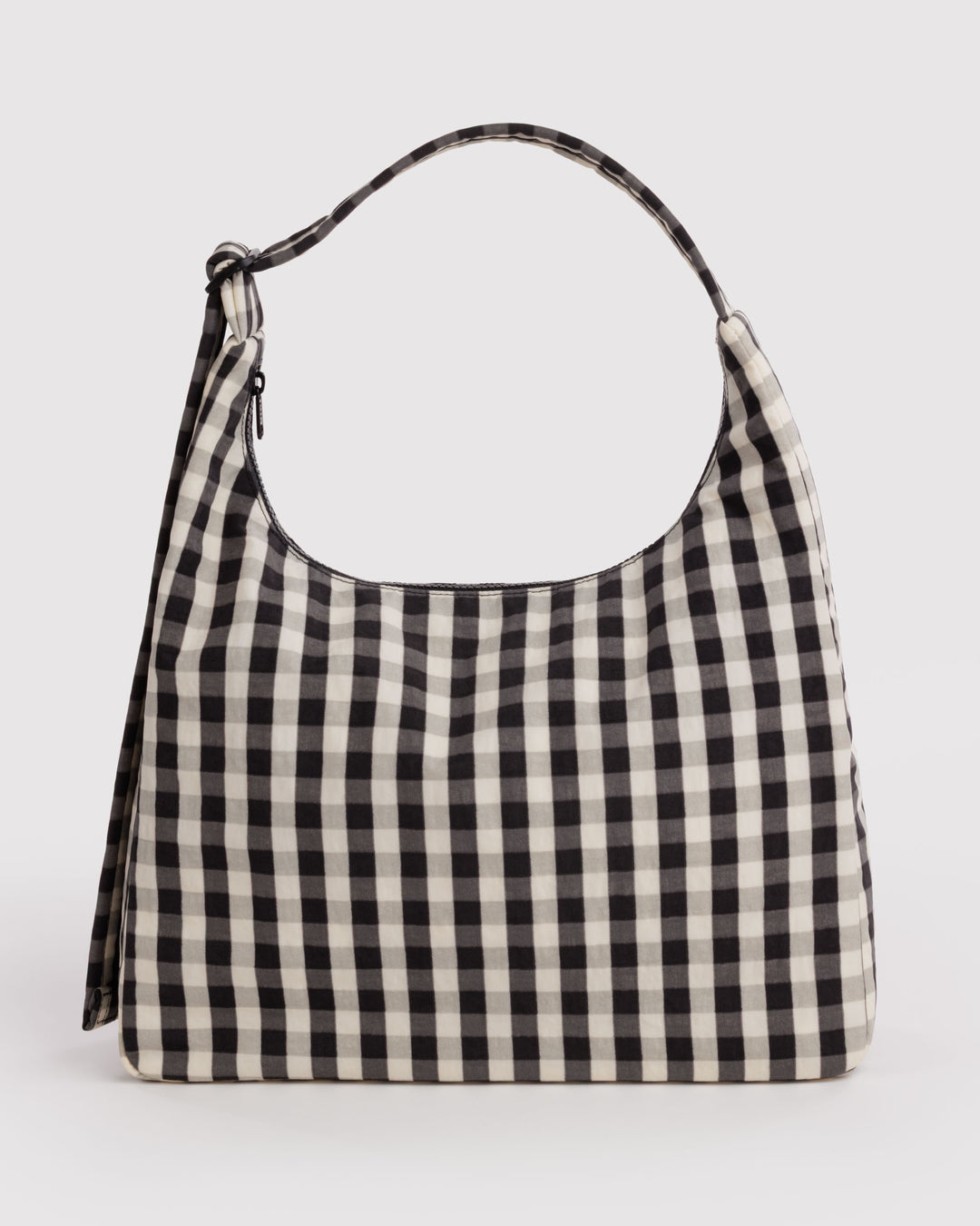 Blk Cream Gingham Shoulder Bag