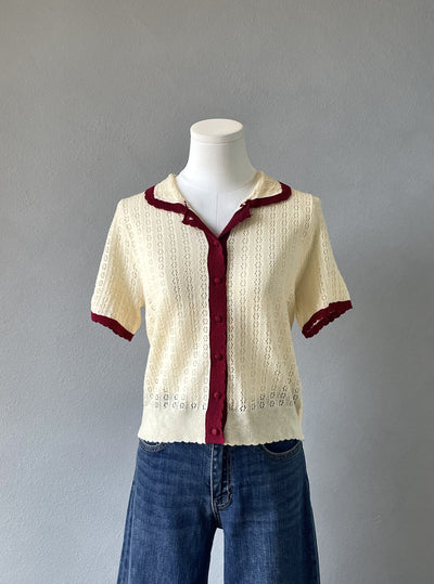 Pointelle Cardigan