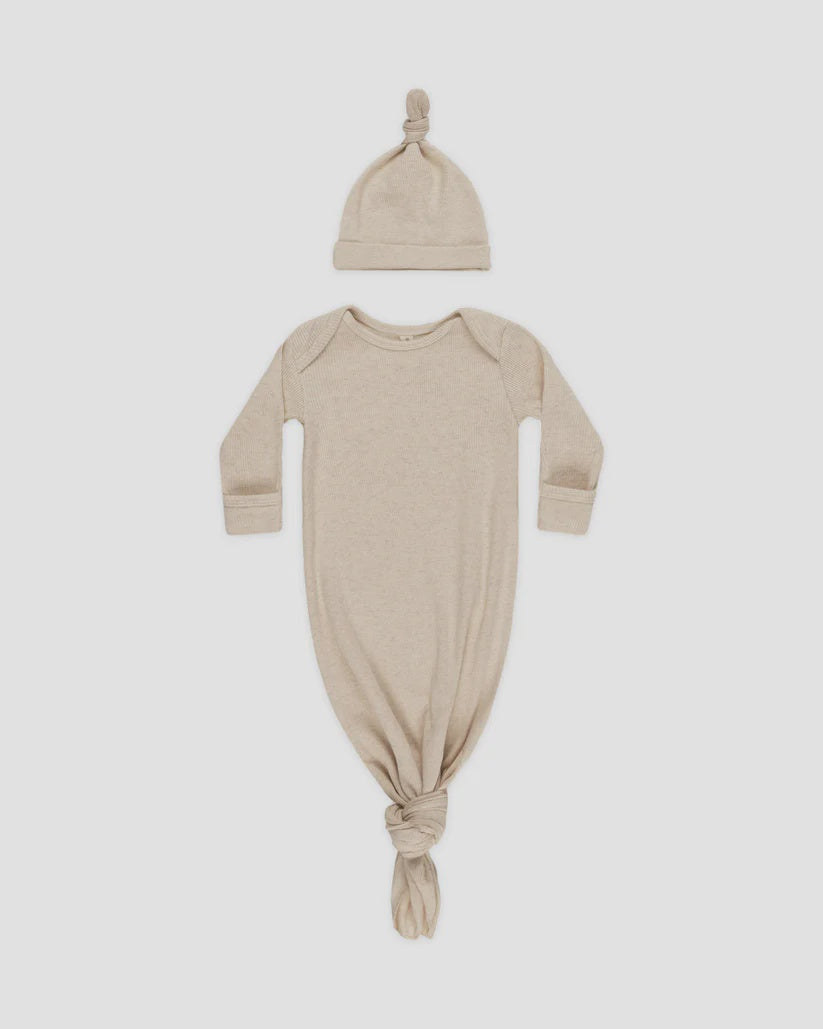 Taupe Gown + Hat