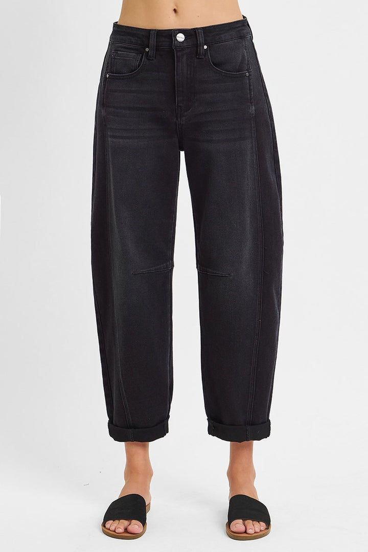 Cuffed Barrel Jeans