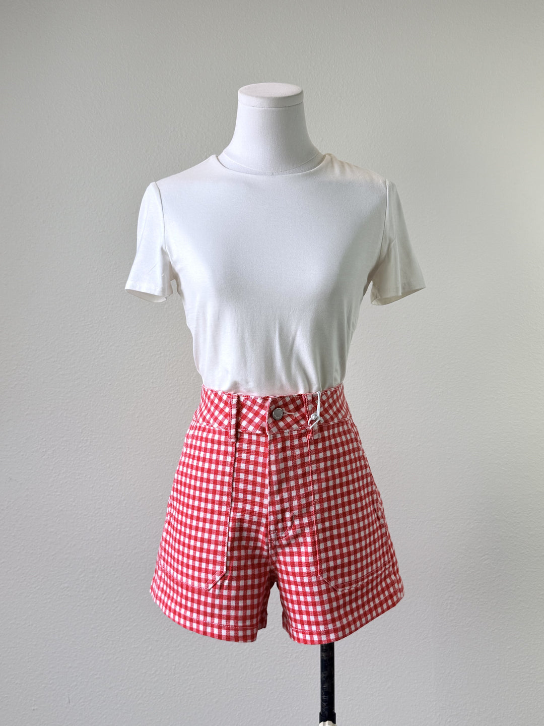 Red Gingham Short