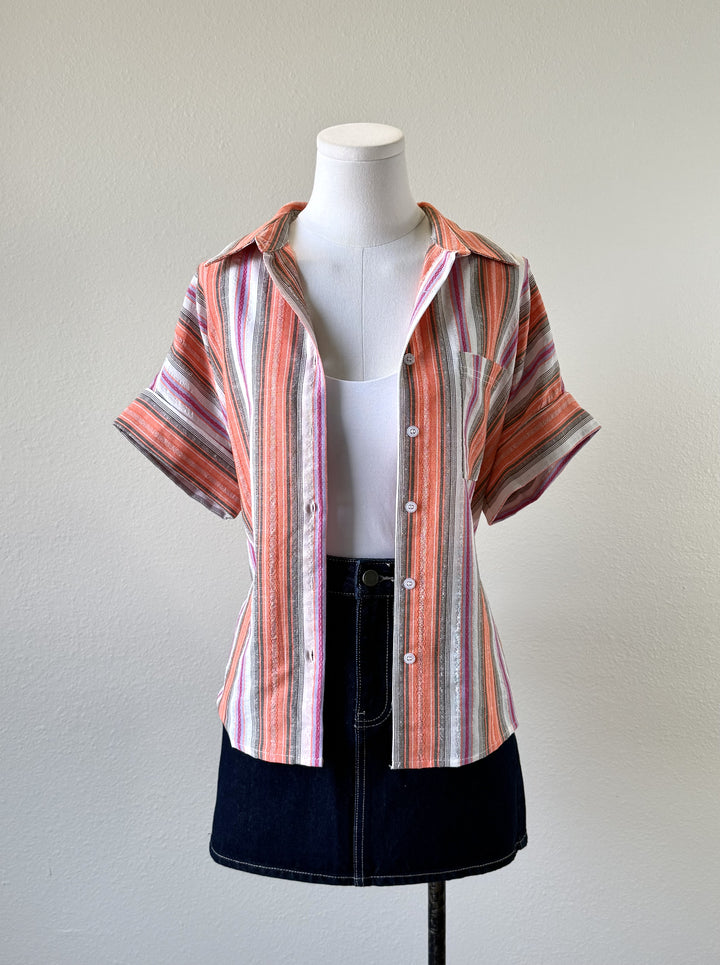 Remi Stripe Button Up