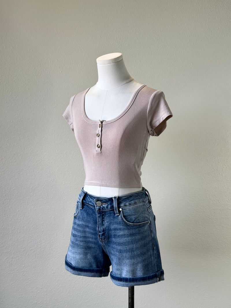 Scoop Henley Tee