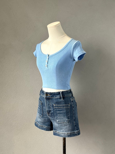 Scoop Henley Tee