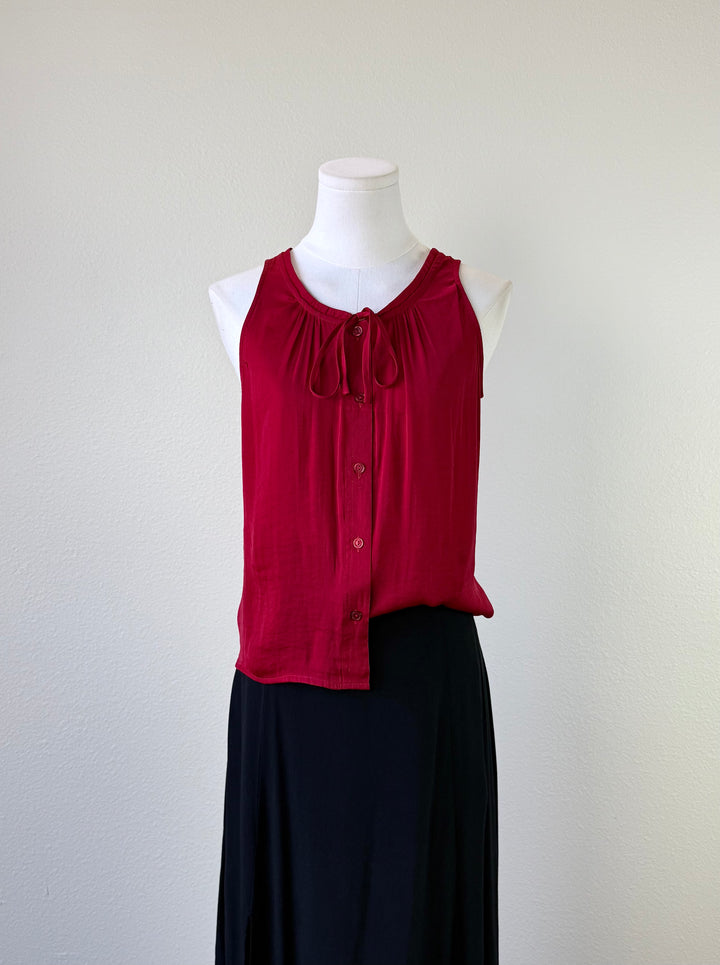 Sepia Button Tank