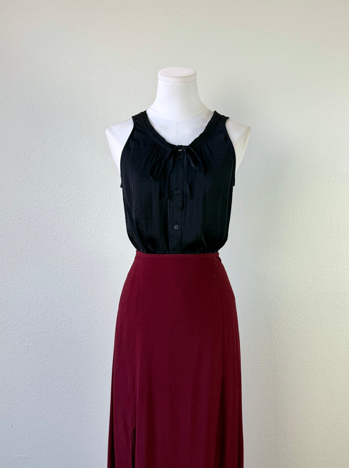 Sepia Button Tank