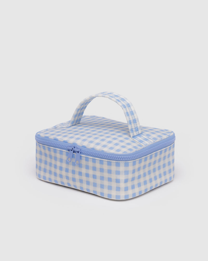 Blue Gingham Sm Cosmetic Case