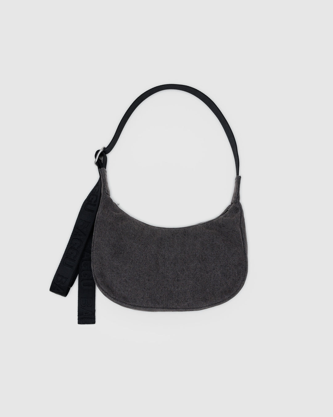 Washed Black Denim Small Crescent