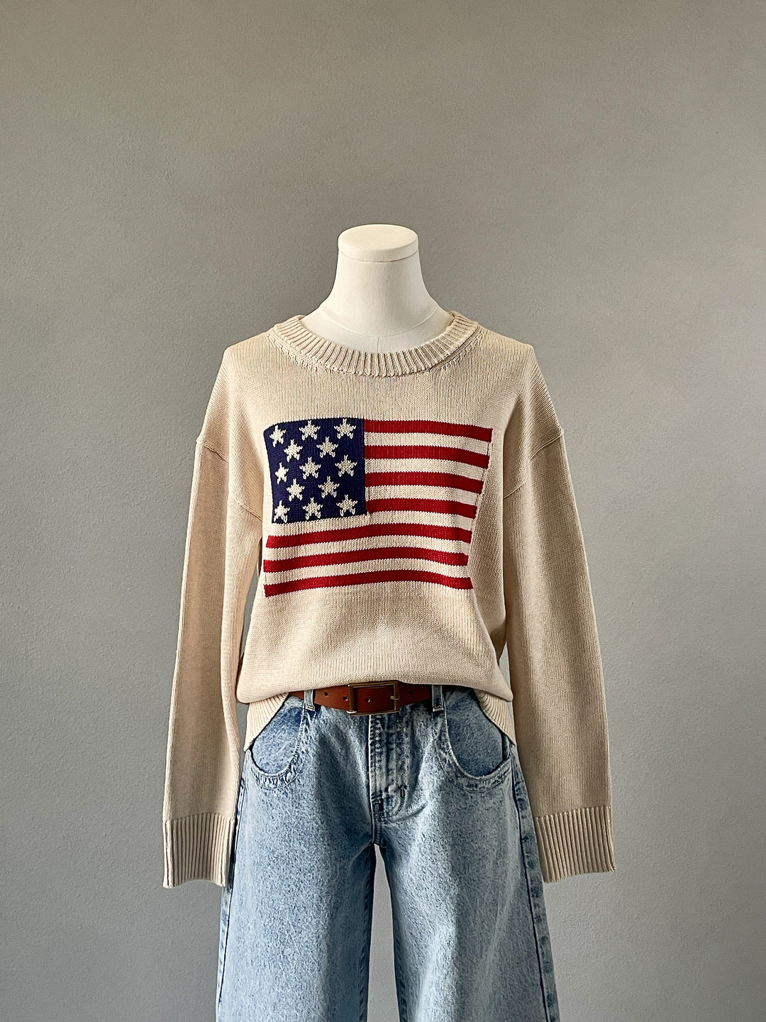 トップス TheSoloist 19ss sk.Star&Stripes Sweater TAKAHIROMIYASHITATheSoloist. star&stripes sweater. [sk.0001SS19]