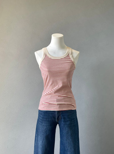 Striped Scoop Neck Tank