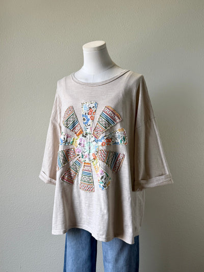 Sun Patchwork Top