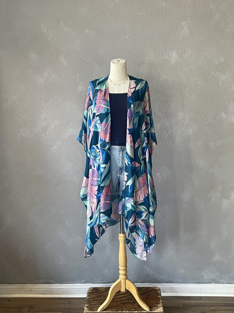 Tropical Leaves Kimono