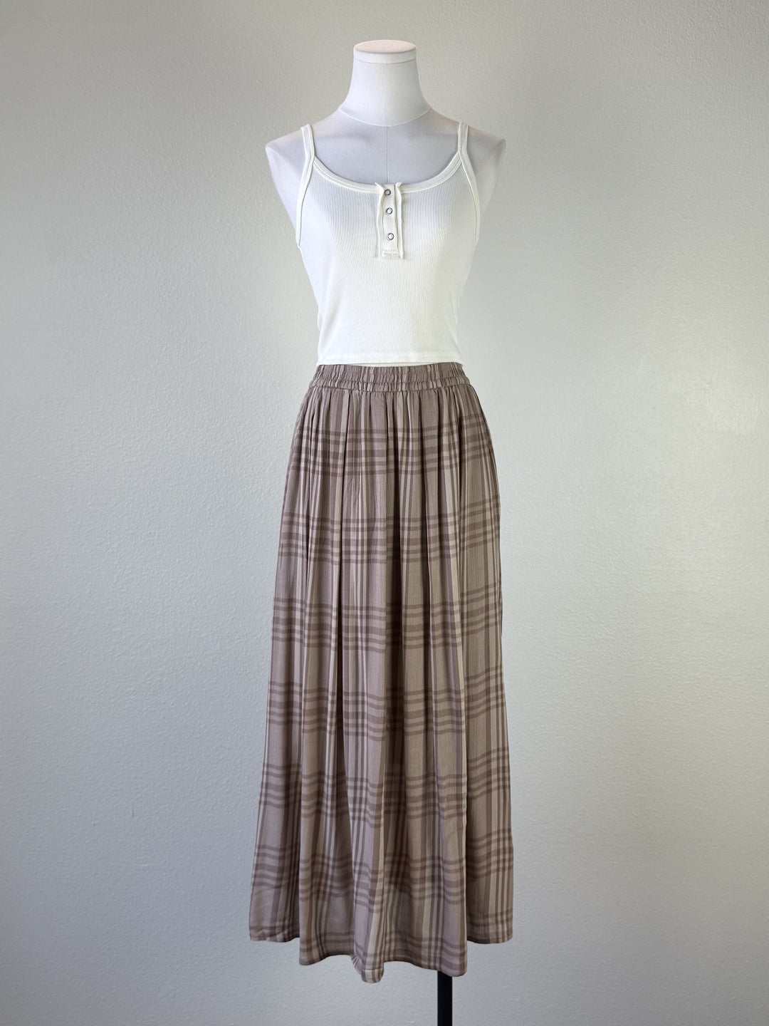 Vanna Plaid Skirt