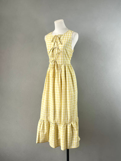 Yellow Gingham Dress