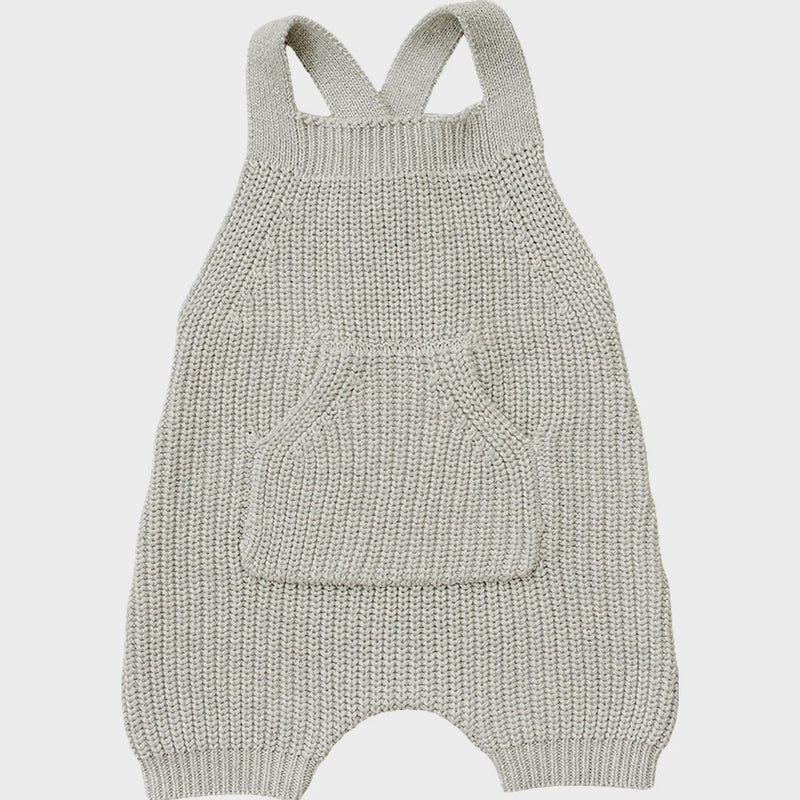 Knit Grey Kangaroo Romper