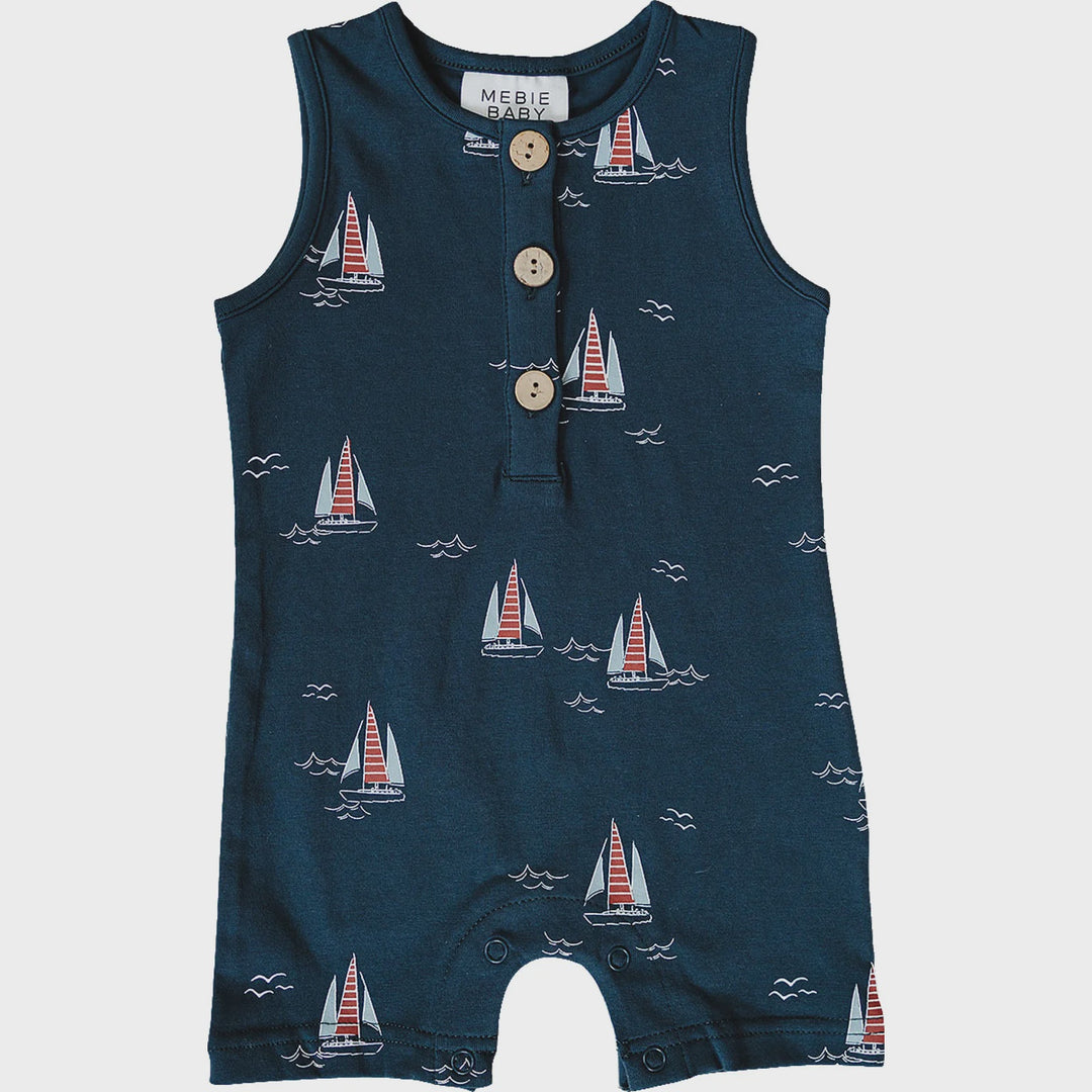 Sailboat Short Romper