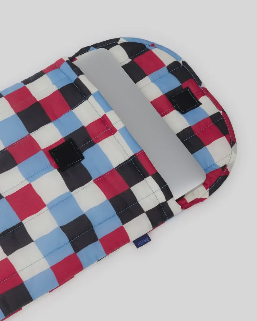 16" Painted Check Laptop Sleeve
