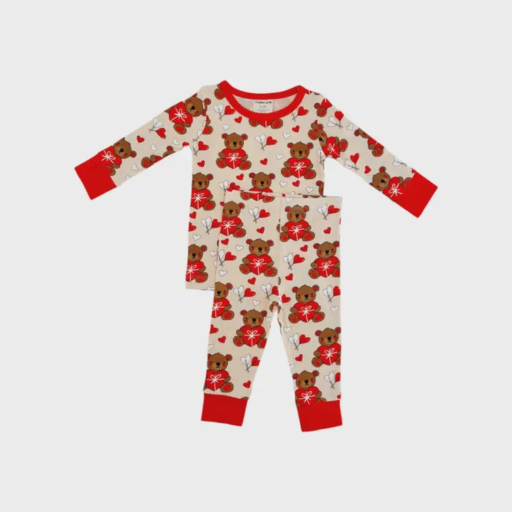 Valentine Bear Long Sleeve 2 pc Set