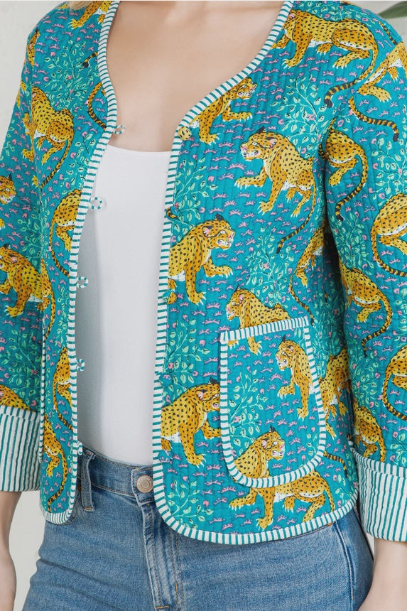 Leopard Quilted Jacket