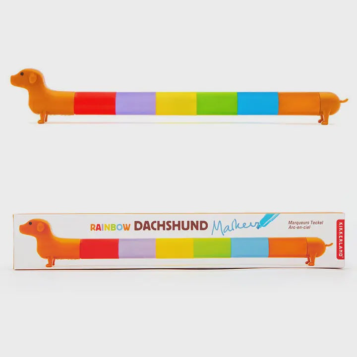 Rainbow Dachshund Markers