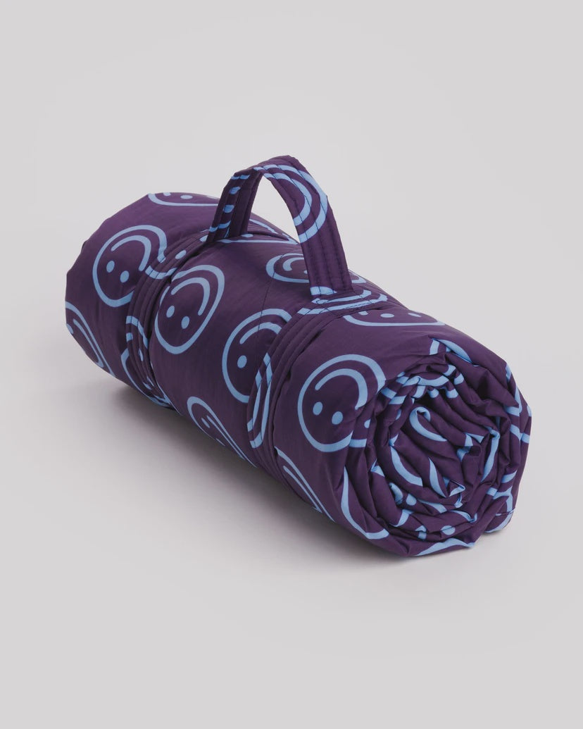 Indigo Happy Picnic Blanket