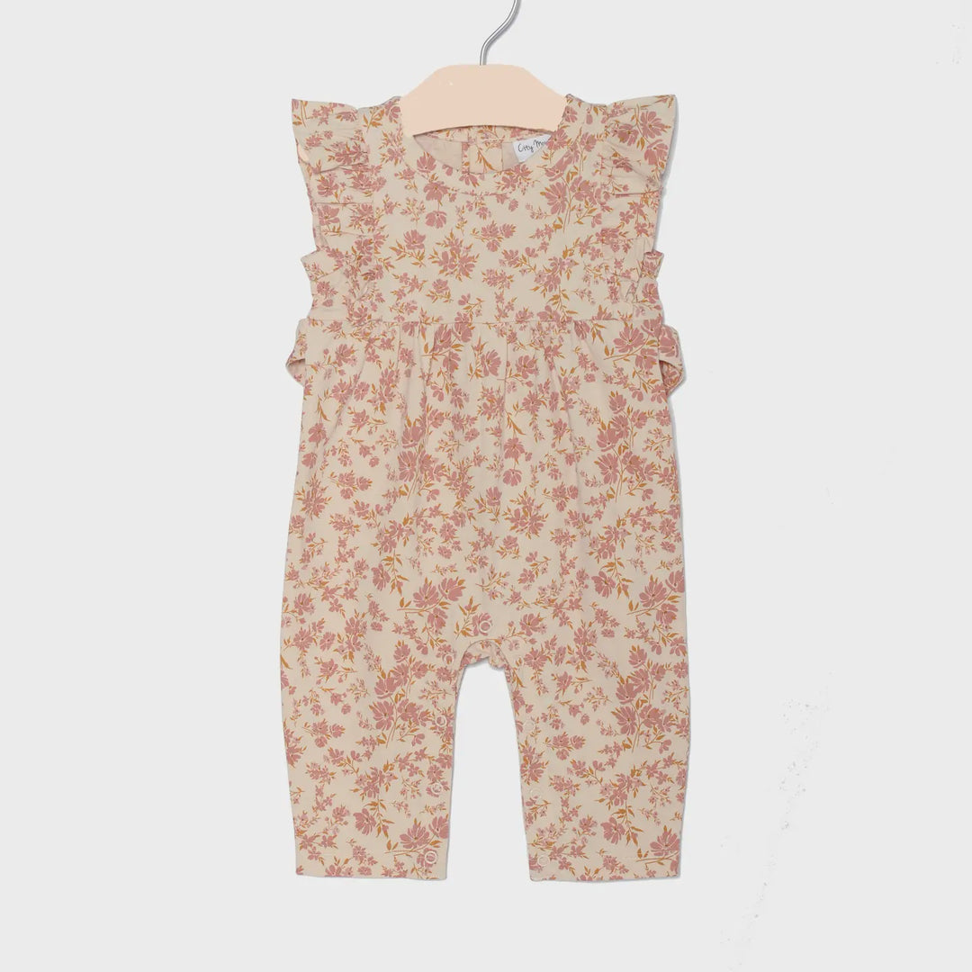 Blush Floral Pant Romper