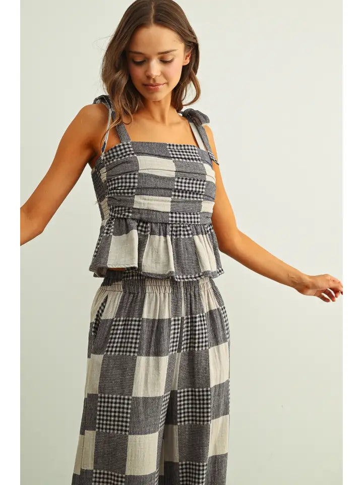 Victoria Gingham Top