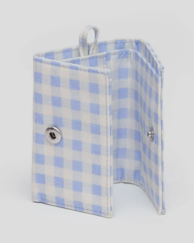 Blue Gingham Wallet