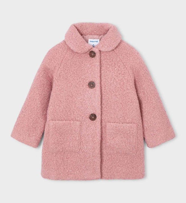 Pink Shearling Coat