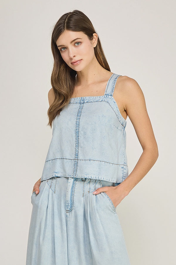 Penelope Chambray Top