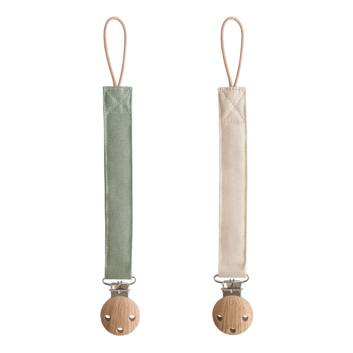 Linen Paci Clip Set