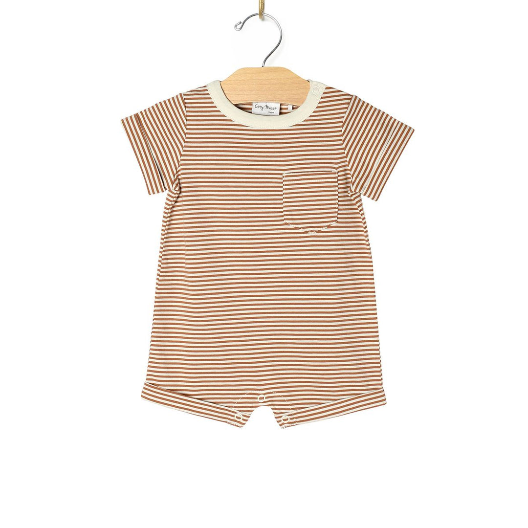 Toffee Stripe Romper