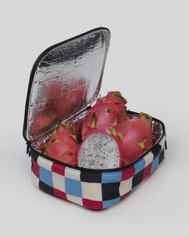 Painted Check Lunch Box