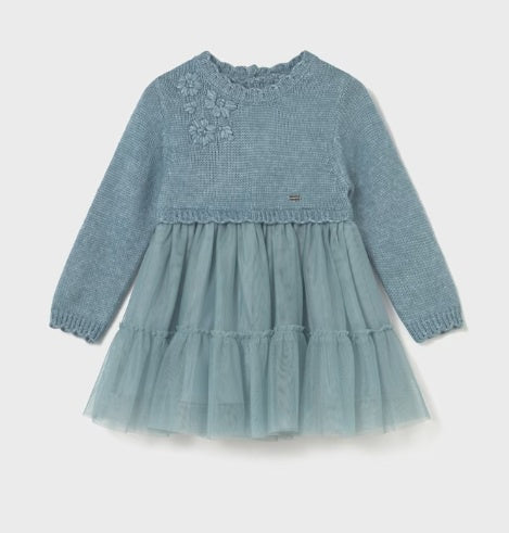 Teal Tulle Dress