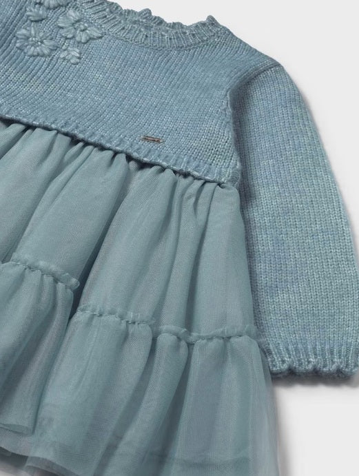 Teal Tulle Dress