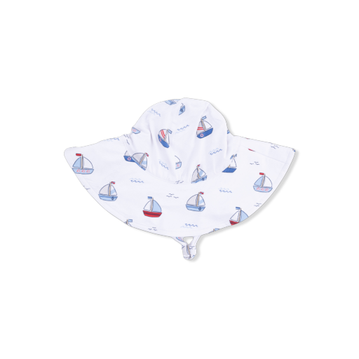 Bubbly Sailboats Sun Hat
