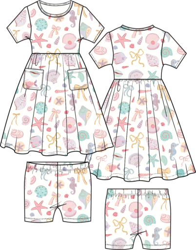 Beach Days Twirl Dress w/ Short