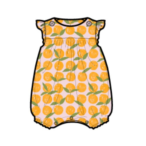 Oranges Flutter Romper