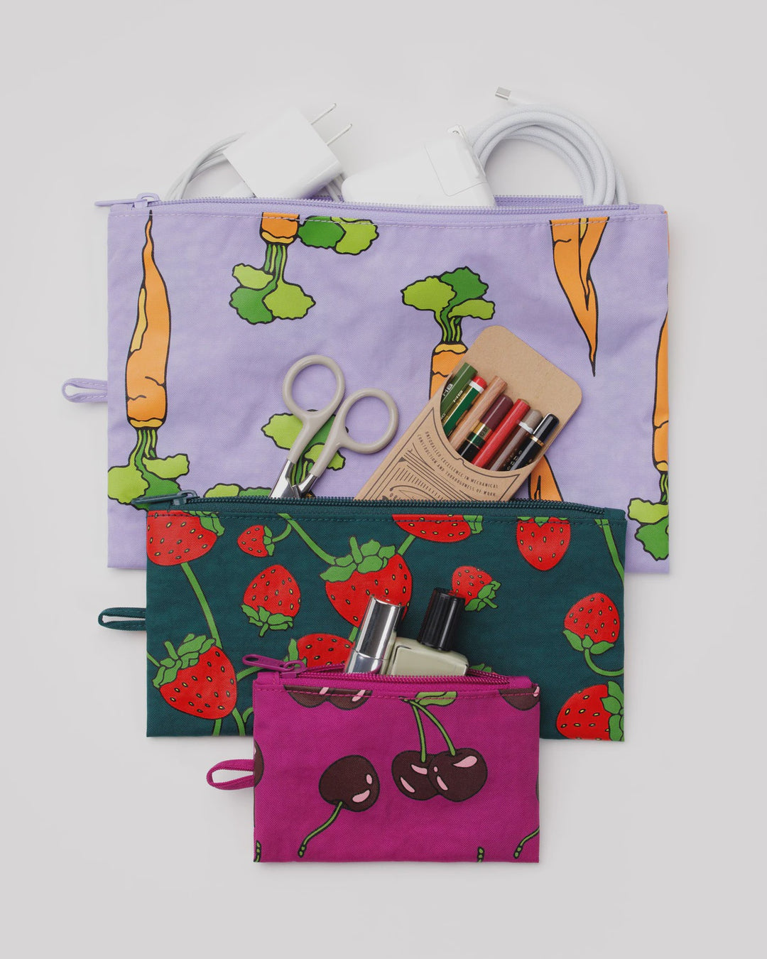 Carrots & Berries Flat Pouch Set