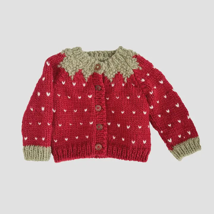 Strawberry Knit Cardigan