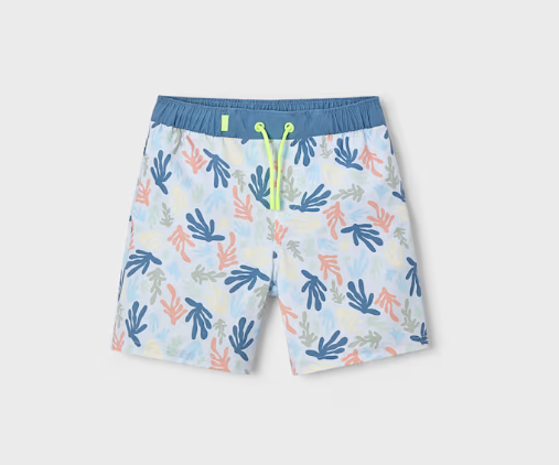 Sea Print Swim Trunks