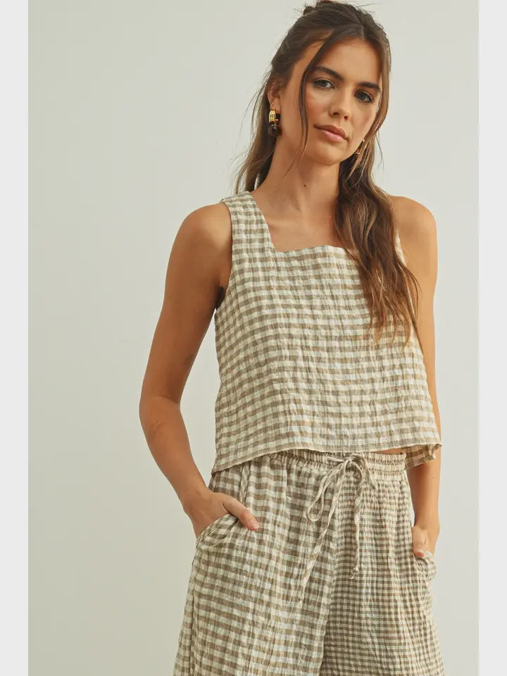 Jane Gingham Top