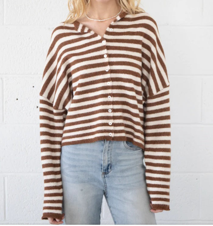 Striped Avalon Cardigan