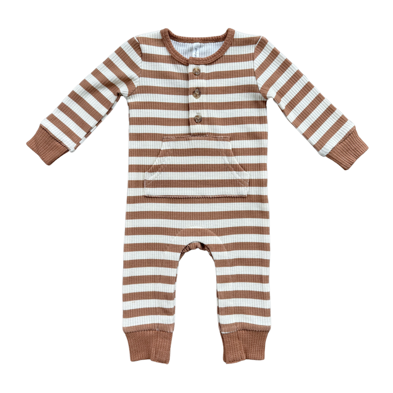 Caramel Stripe Romper